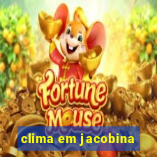 clima em jacobina