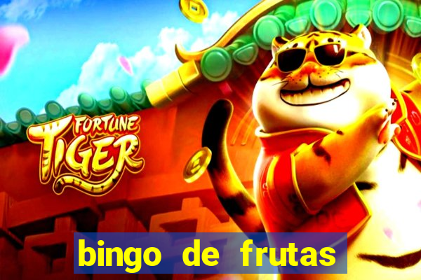 bingo de frutas para imprimir pdf