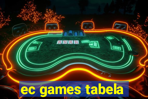 ec games tabela