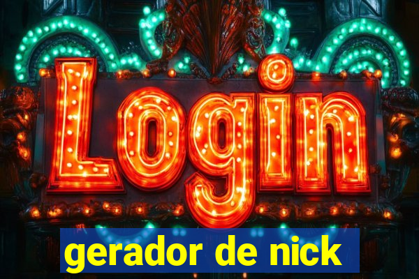 gerador de nick