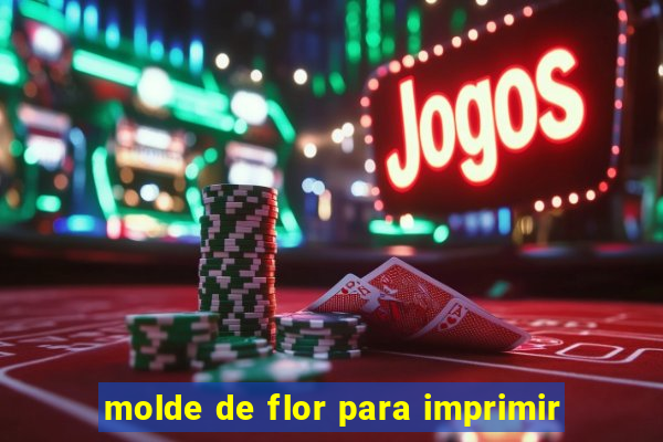 molde de flor para imprimir